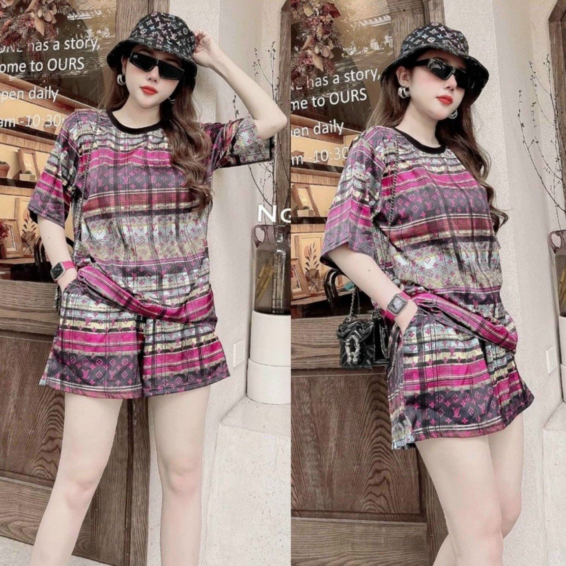 Kiểu đồ bộ đùi Form rộng cao cấp, thể thao cực đẹp 2023
